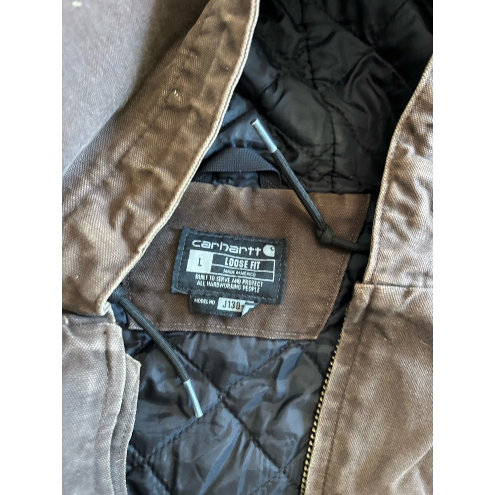 Carhartt Womens XL Washed Duck Insulated Bib Overalls OR4031-W Size L Jacket - Picture 8 of 15